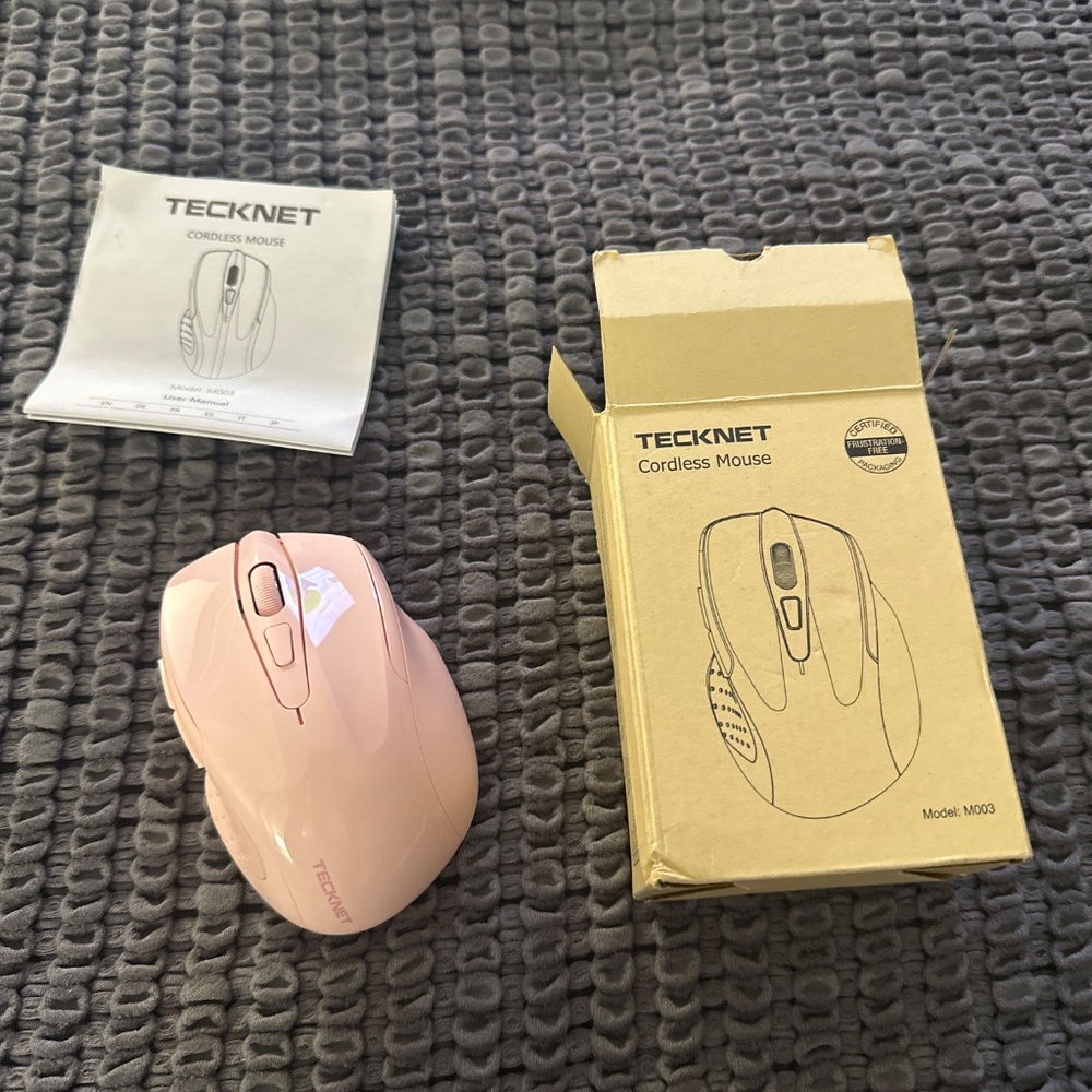 Tecknet Cordless Mouse Model M003 Pink - Picture 8 of 13